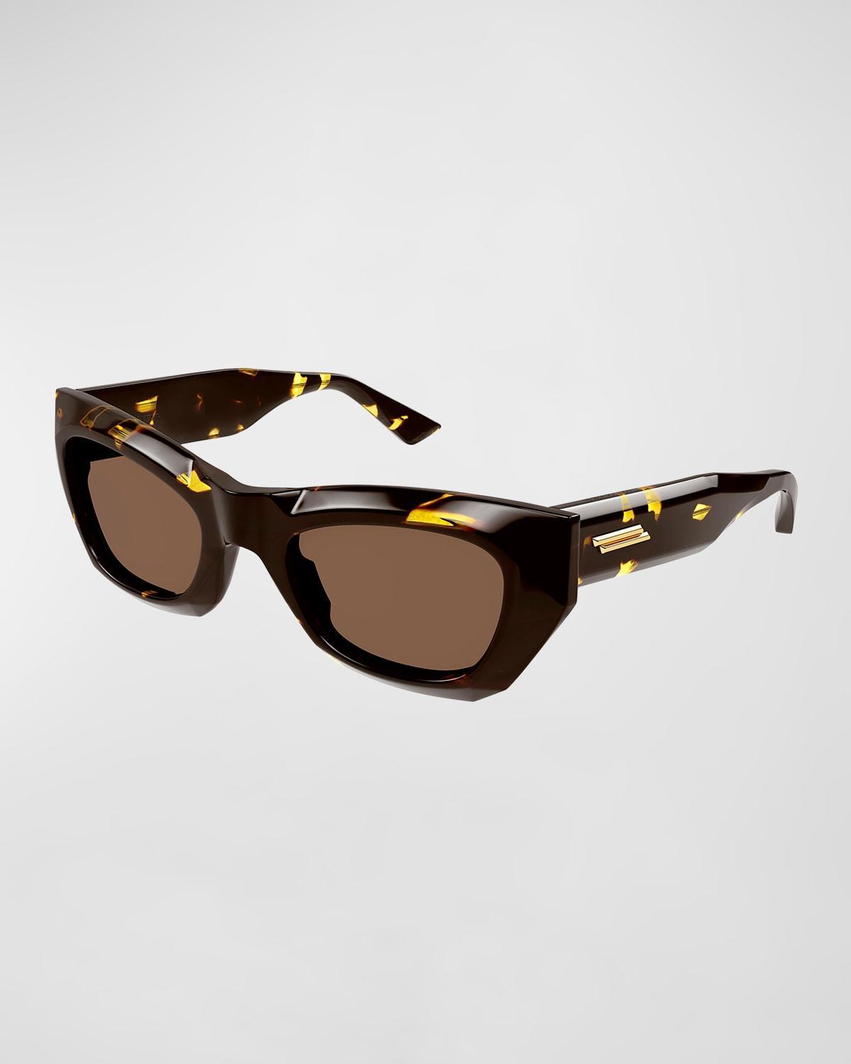 Beveled Acetate Rectangle Sunglasses Product Image