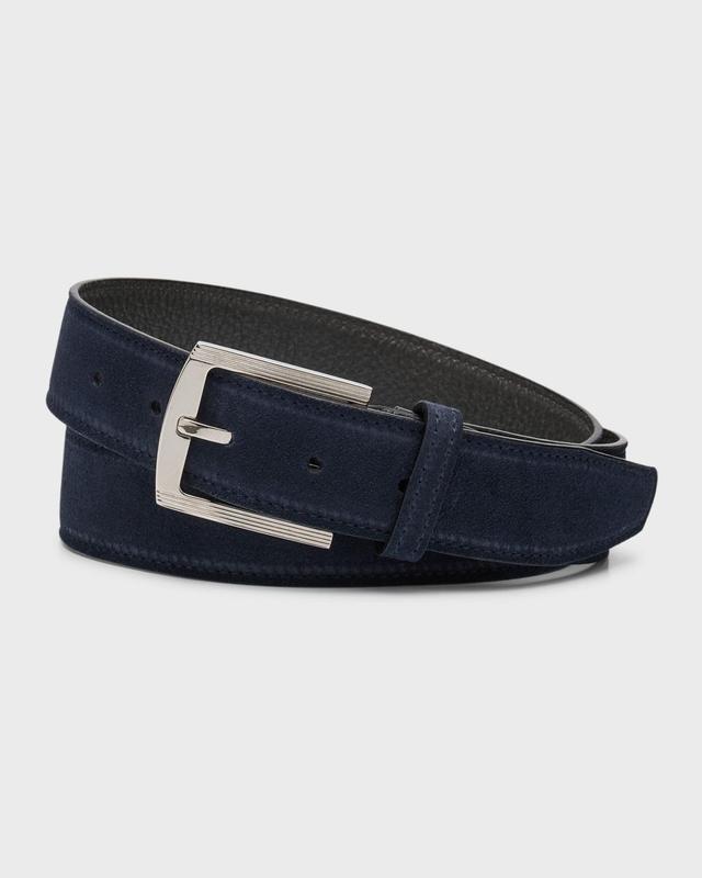 Men's Calfskin Suede Belt Product Image