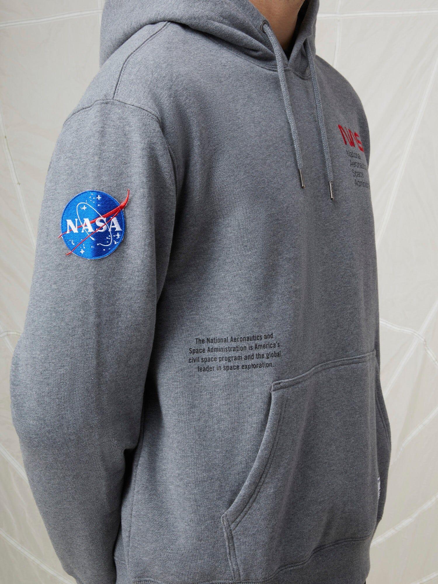 NASA WORM LOGO HOODIE (CHARCOAL) Product Image