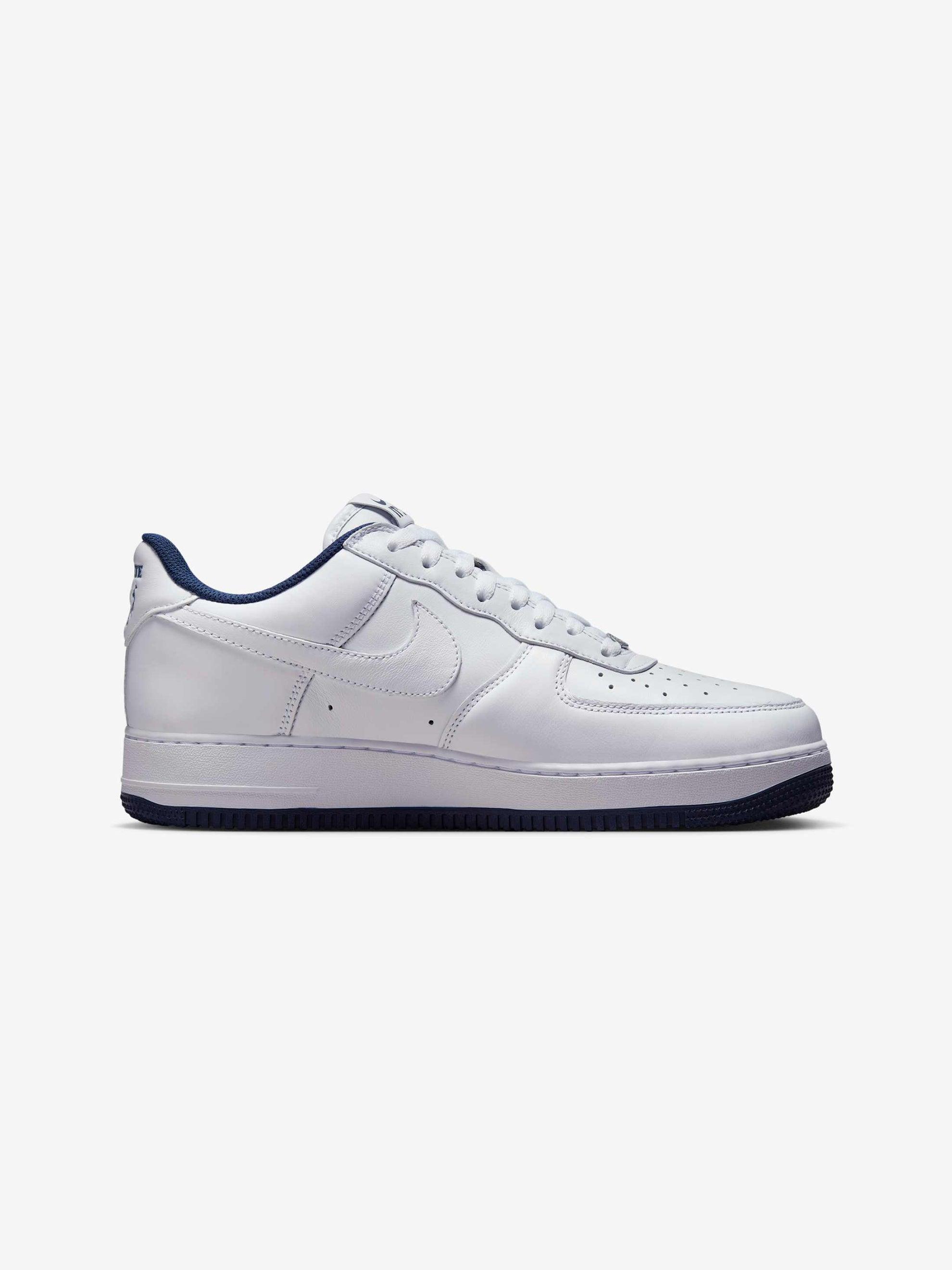 Nike Us Force 1 (WHITE/WHITE-MIDNIGHT NAVY-DK POWDER BLUE) Product Image