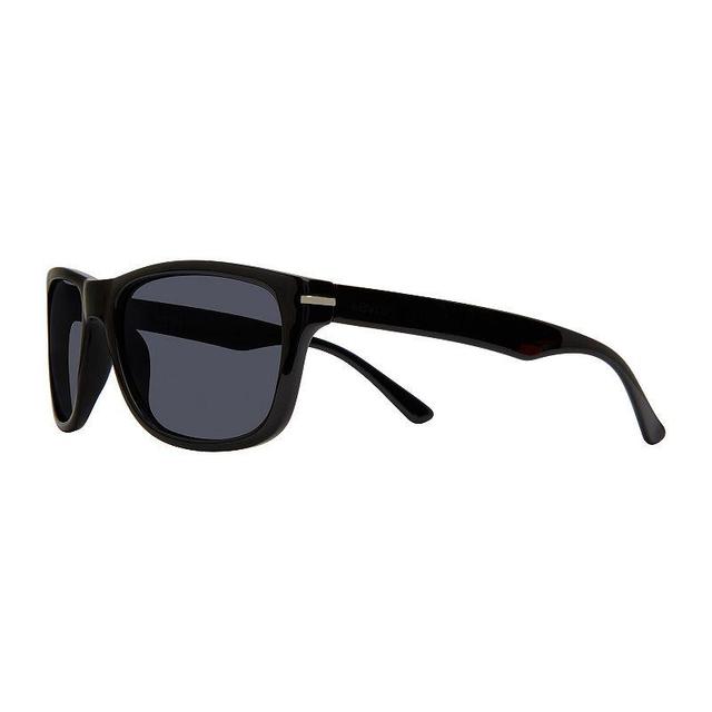 Mens Levis Plastic Rectangle Sunglasses, Black Product Image