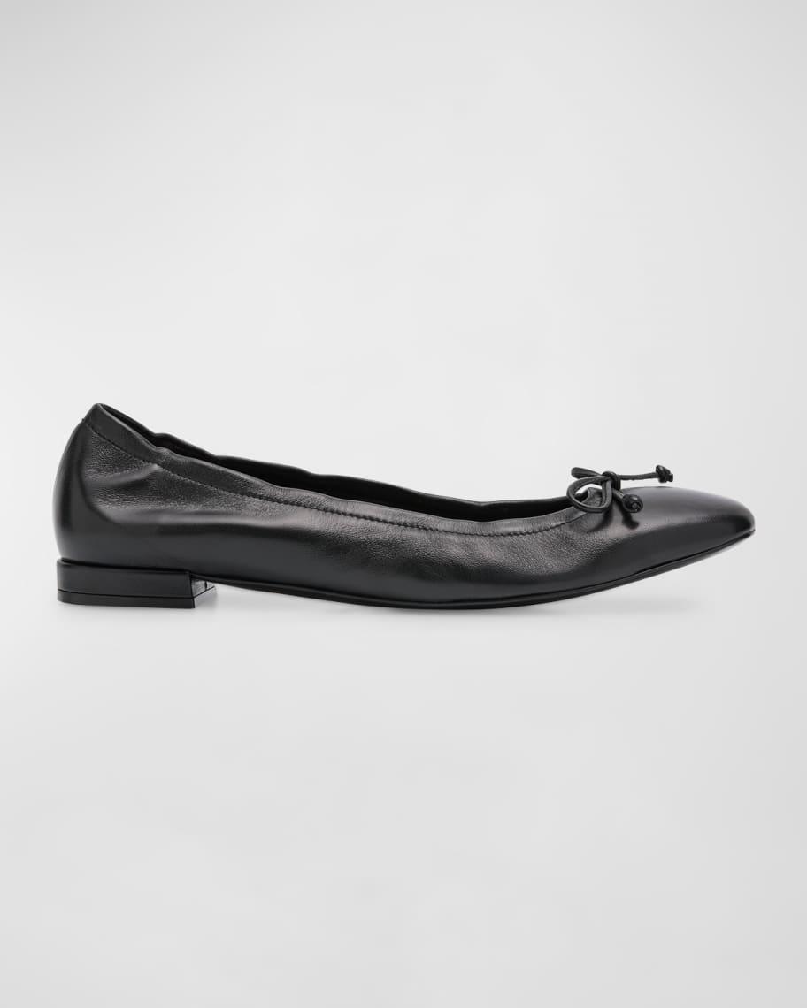 Bria Leather Bow Ballerina Flats product image