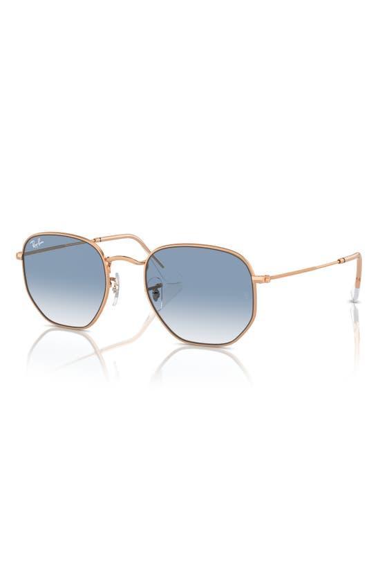 RAY BAN 51mm Gradient Aviator Sunglasses In Blue Gradient Product Image