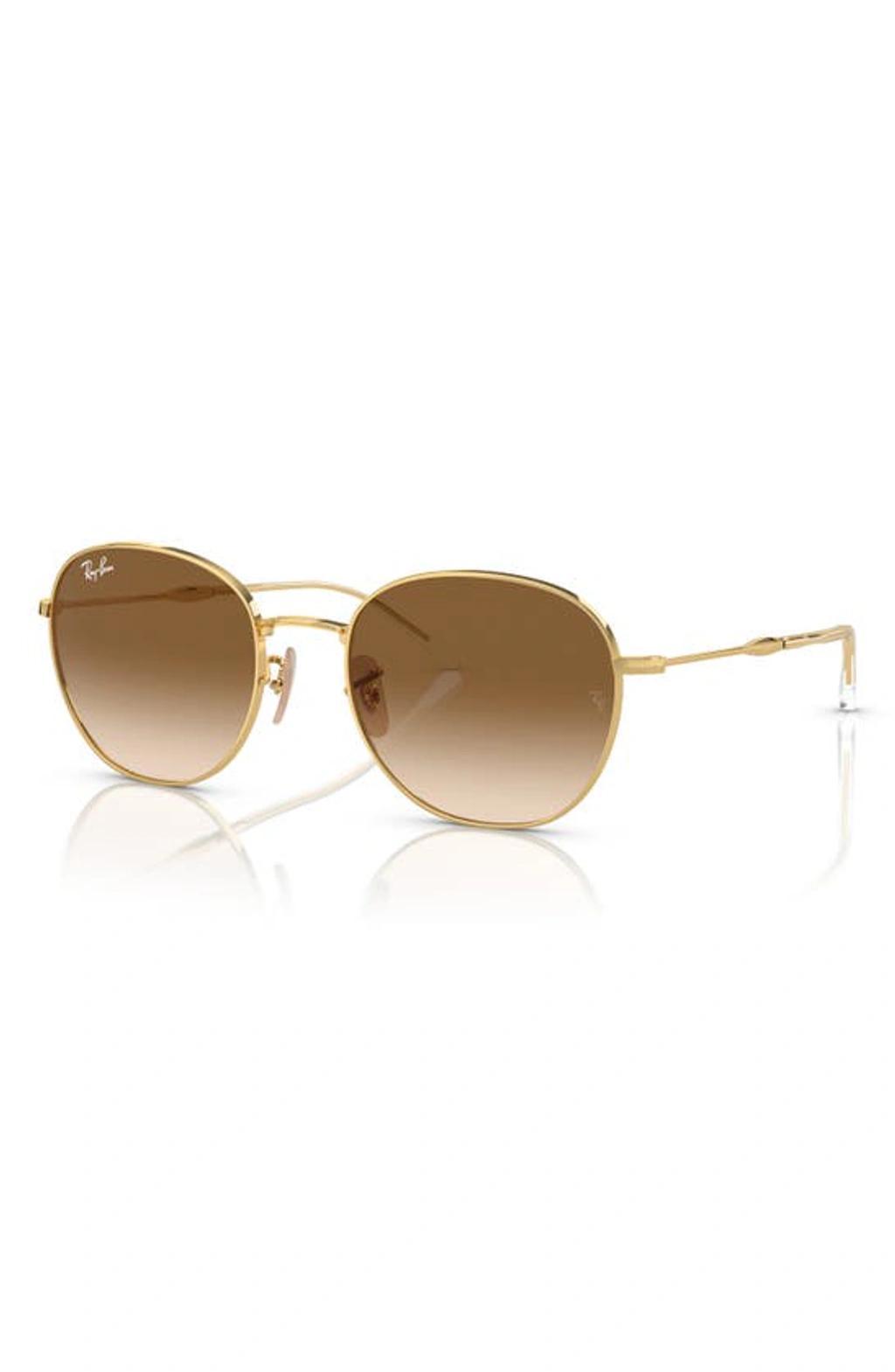 RAY BAN 55mm Gradient Phantos Sunglasses In Gold/brown Gradient Product Image