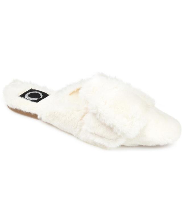 Journee Collection Faux Fur Eara Slipper Women's Shoes Product Image