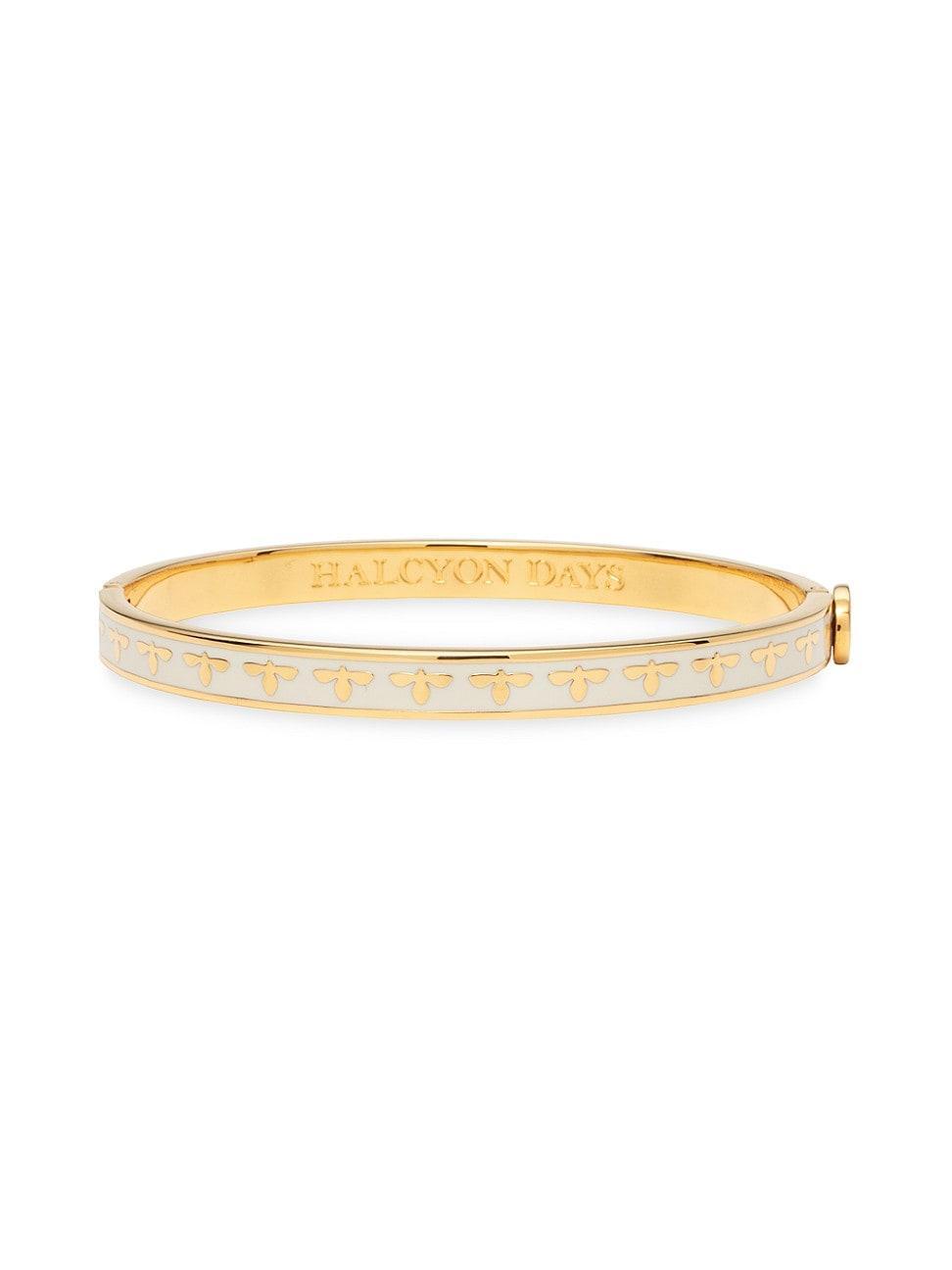 Womens Skinny Bee Hinged Bangle Product Image