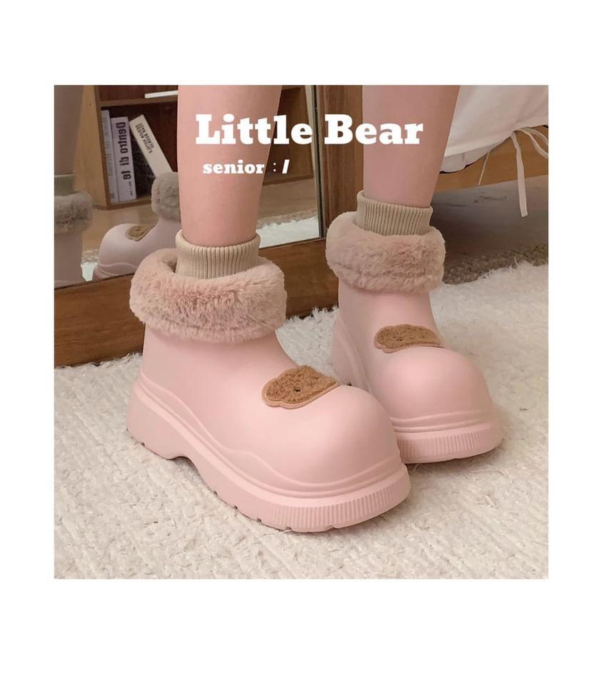 Bear Fluffy Short Snow Boots Product Image