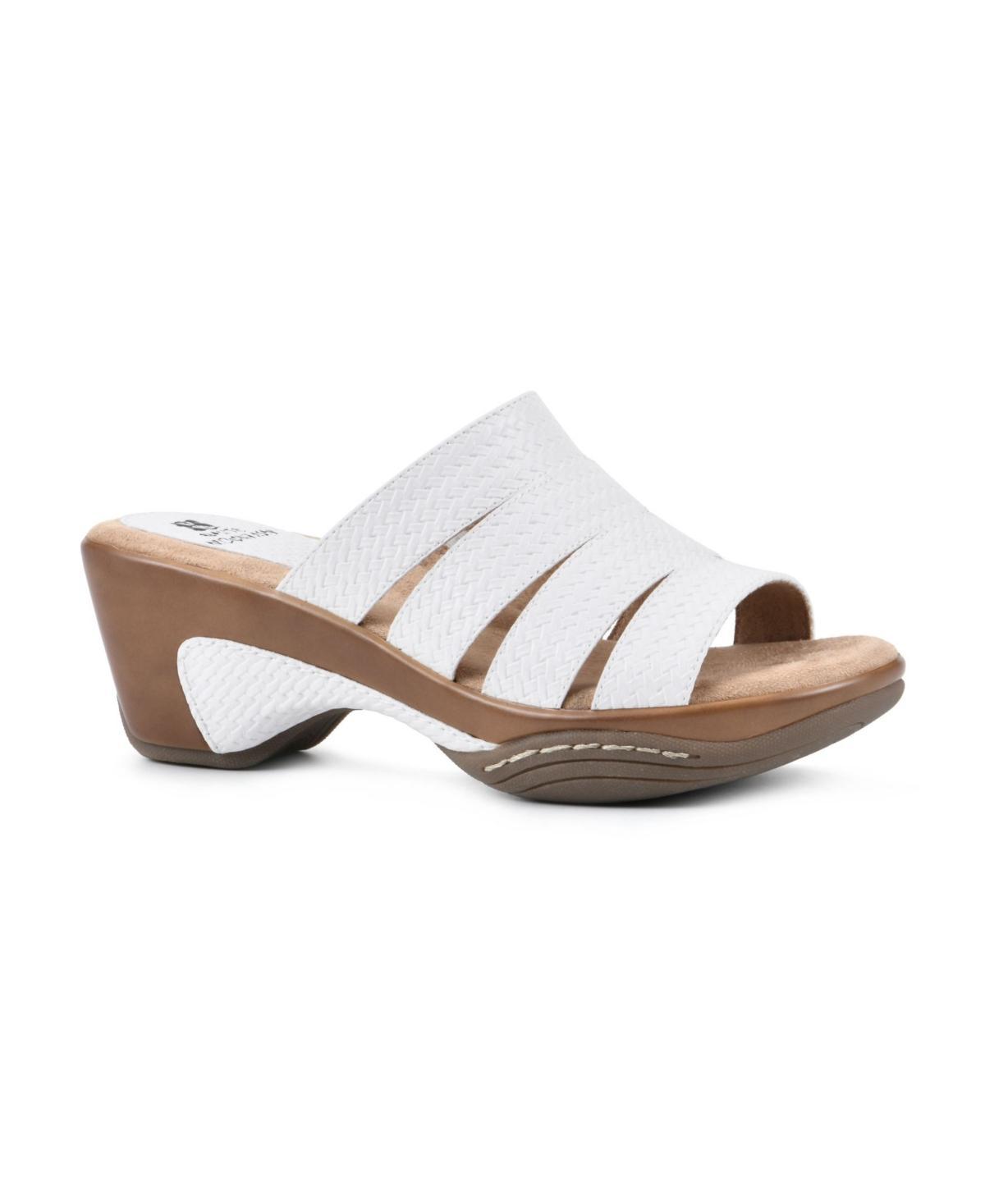 White Mountain Womens Valora Clog Slide Sandals Product Image