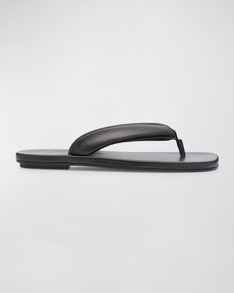 Mens Padded Leather Thong Sandals Product Image