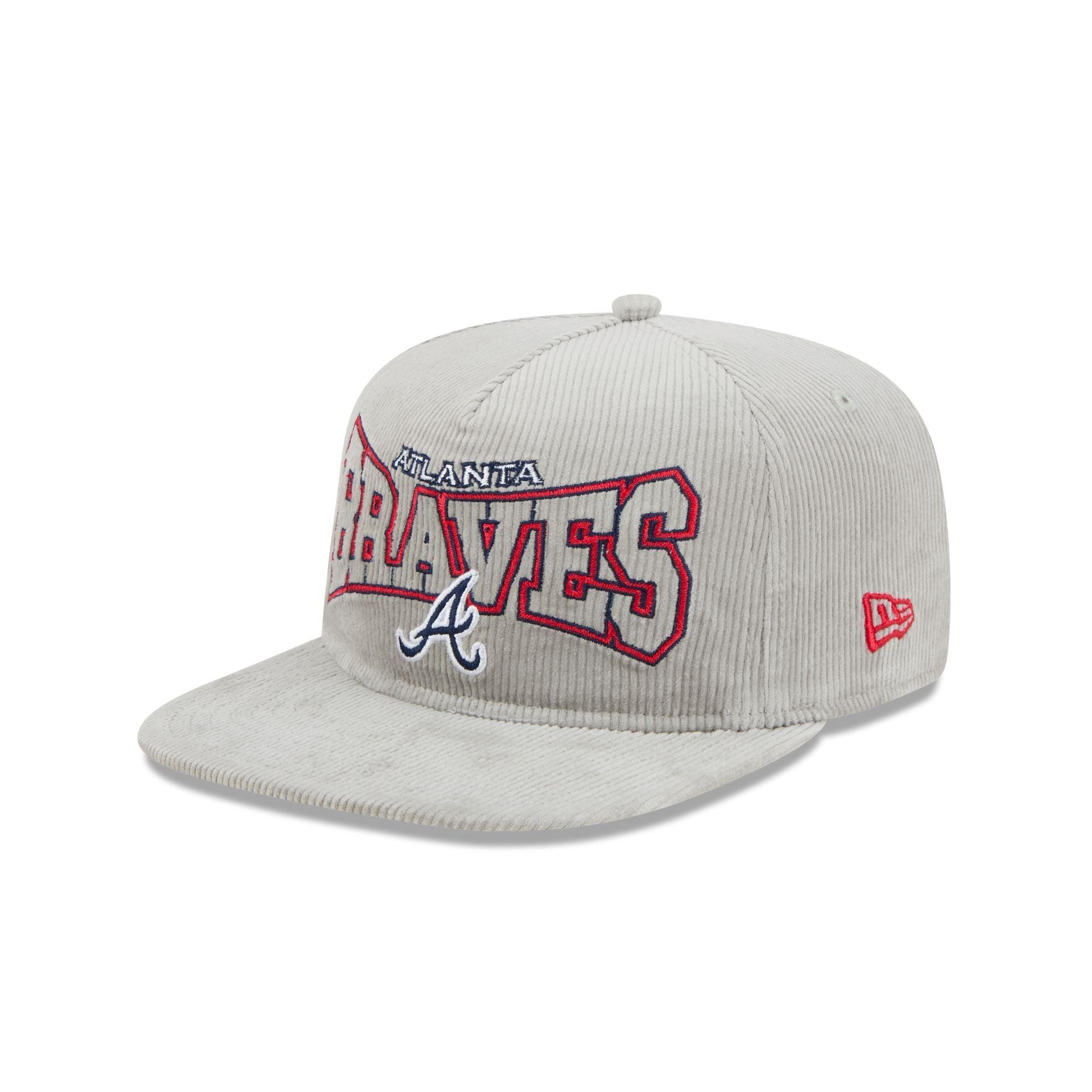 Atlanta Braves Gray Cord Golfer Hat Male Product Image