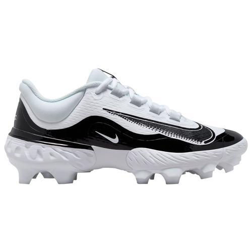 Nike Mens Alpha Huarache Elite 4 Low MCS - Baseball Shoes White/Pure Platinum/Black Product Image