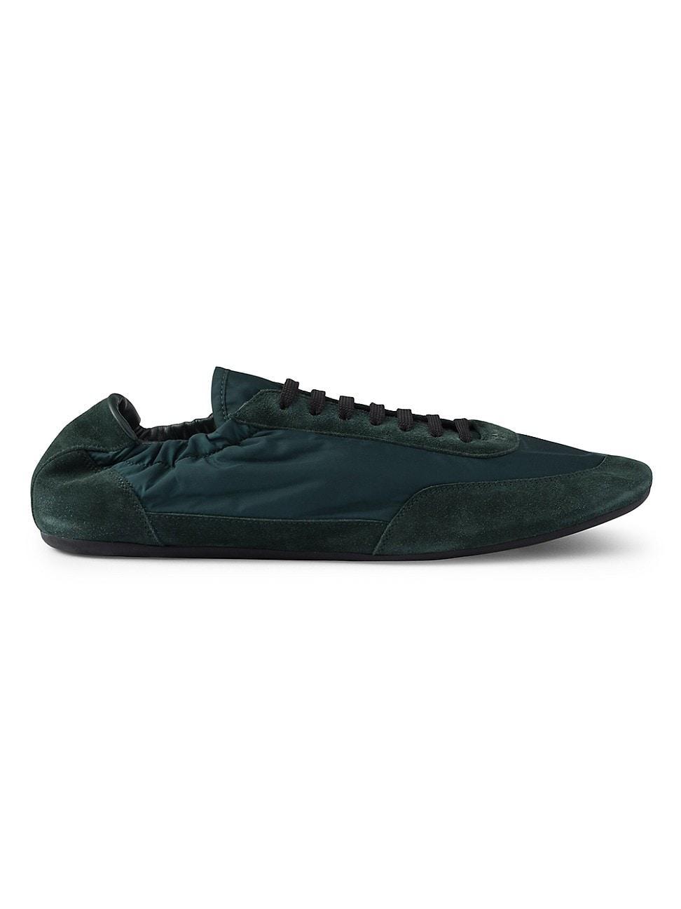 Mens Re-Nylon and Suede Elasticized Sneakers Product Image