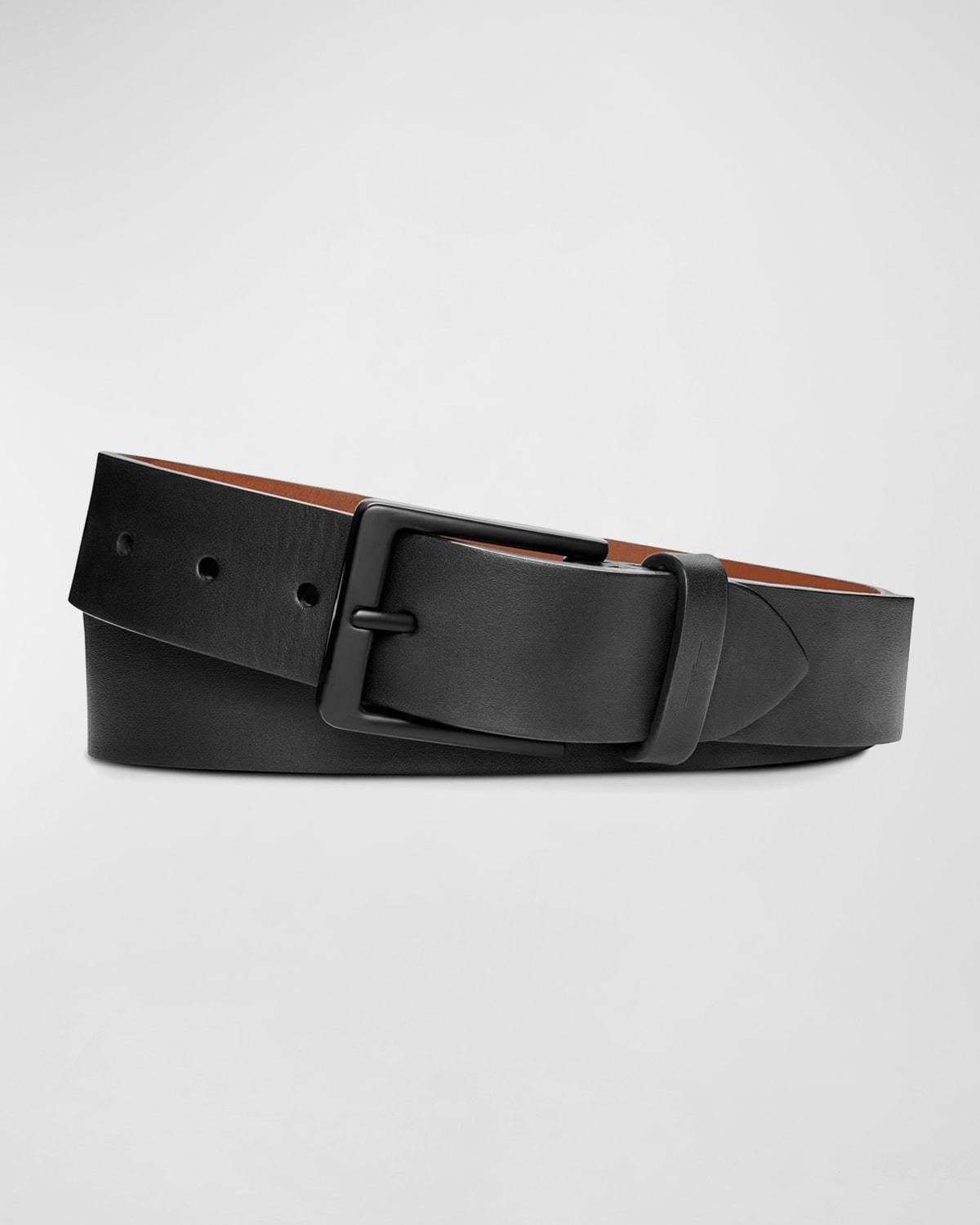 Shinola Lightning Bolt Keeper Leather Belt Product Image