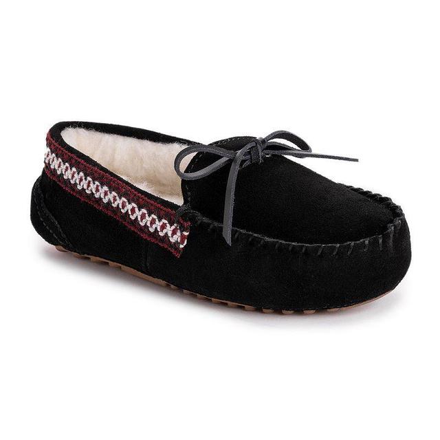 MUK LUKS Jane Womens Suede Moccasin Slippers Product Image