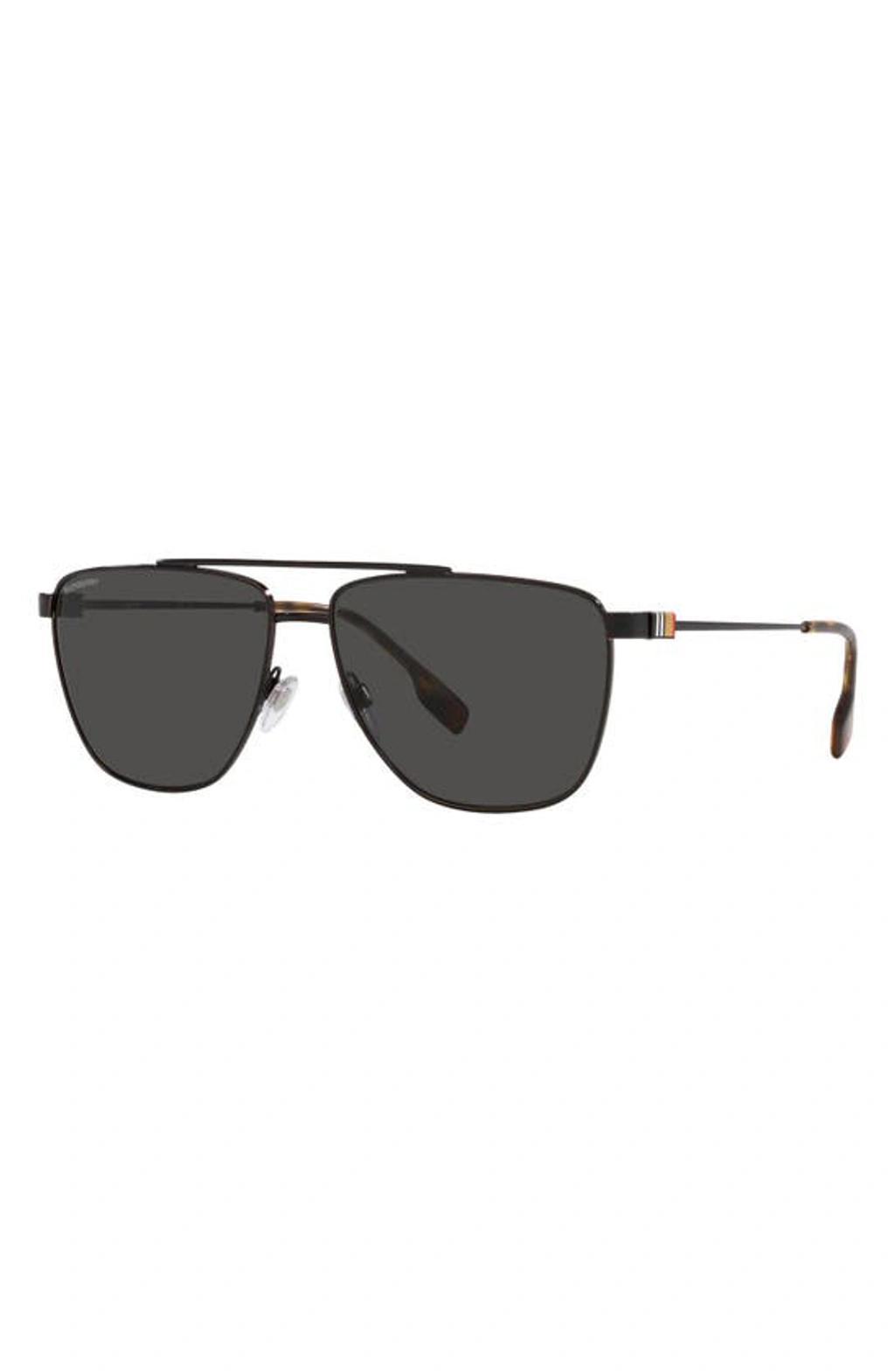 FERRAGAMO Men's Gancini Evolution Acetate Rectangle Sunglasses In Black Product Image