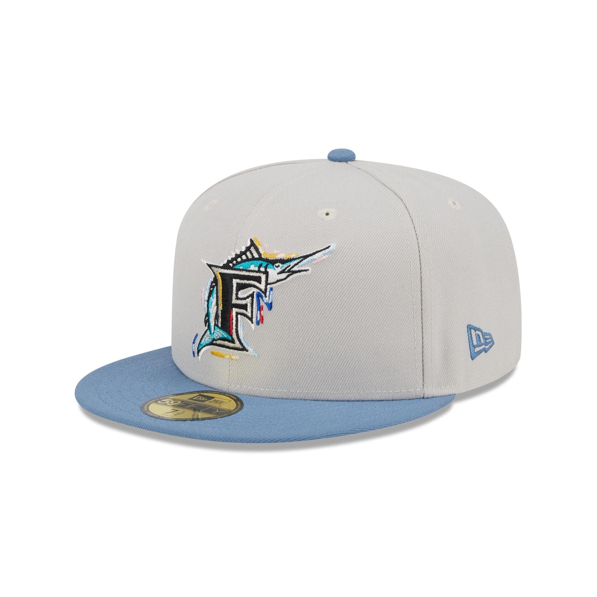 Miami Marlins Color Brush 59FIFTY Fitted Hat Male Product Image