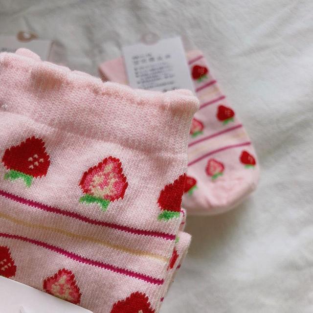 Strawberry Patterned Socks Product Image