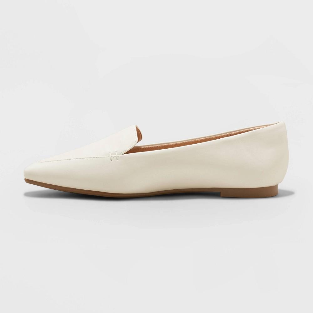 Womens Hayes Loafer Flats with Memory Foam Insole - A New Day Cream 6.5 Product Image