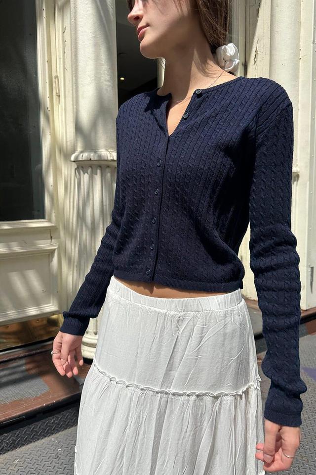 Zoe Cable Knit Cardigan Product Image