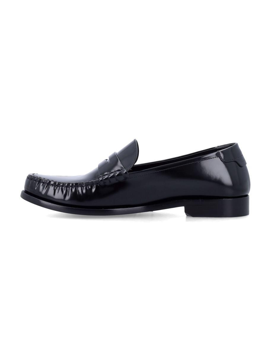 SAINT LAURENT Le Loafer Monogram Penny Loafer In Black Product Image