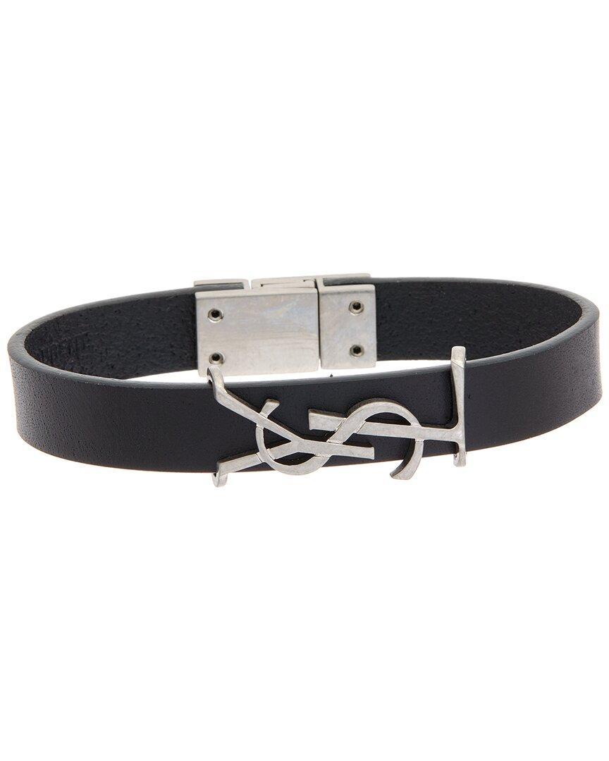 Opyum Wrap Leather Bracelet In Black Product Image