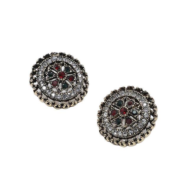 Sohi Womens Circular Stud Earrings Product Image