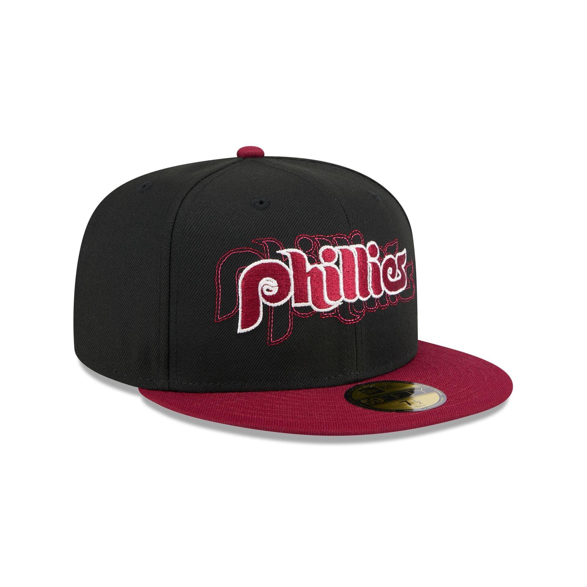 Philadelphia Phillies Shadow Stitch 59FIFTY Fitted Hat Male Product Image