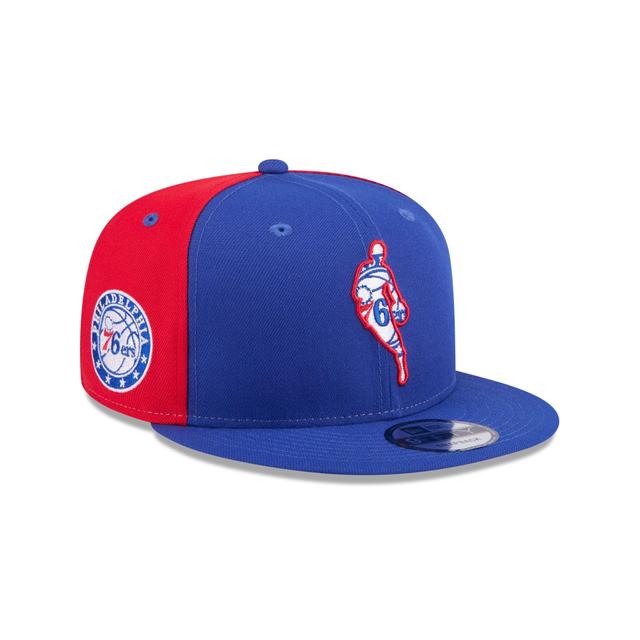 Philadelphia 76ers Front Logoman 9FIFTY Snapback Hat Male Product Image