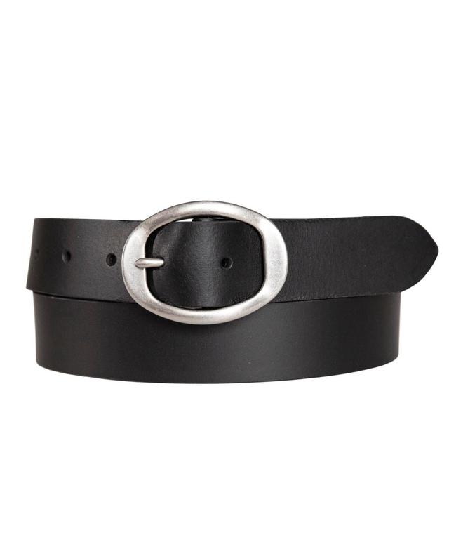 Lucky Brand Womens Oval Center Bar Buckle Leather Belt Product Image