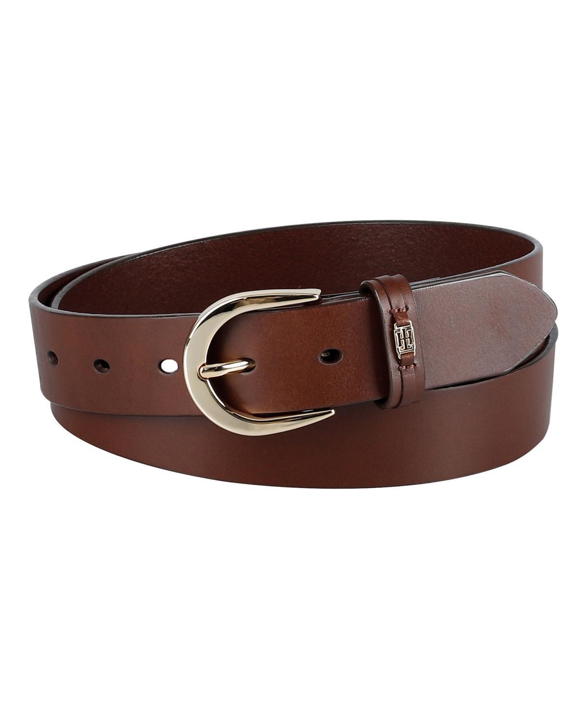 Tommy Hilfiger Womens Signature Leather Jean Belt Product Image