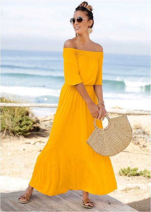 Off-The-Shoulder Maxi Dress Product Image