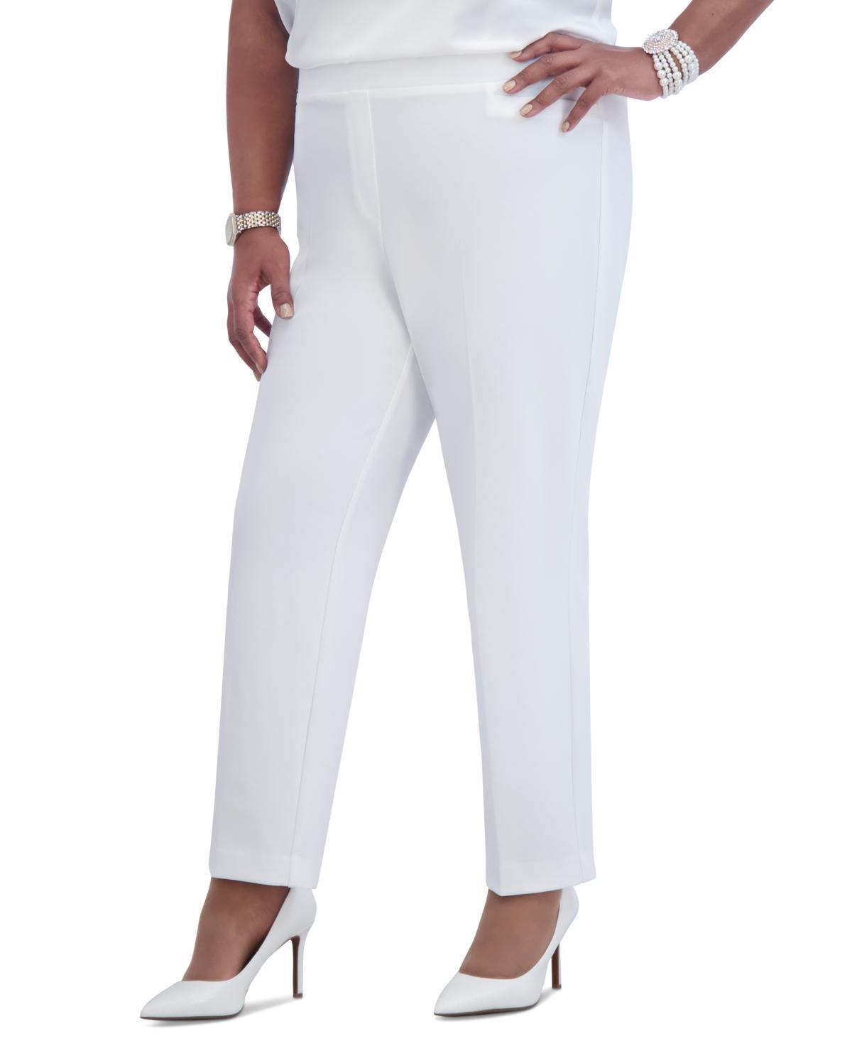 Kasper Womens Pull-On Straight-Leg Pants Product Image