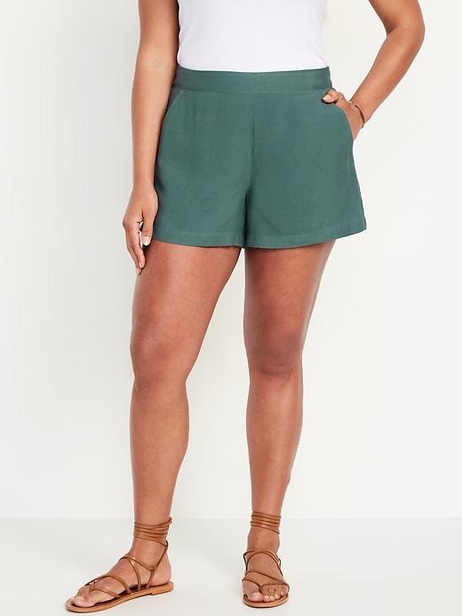 High-Waisted Playa Shorts -- 4-inch inseam Product Image