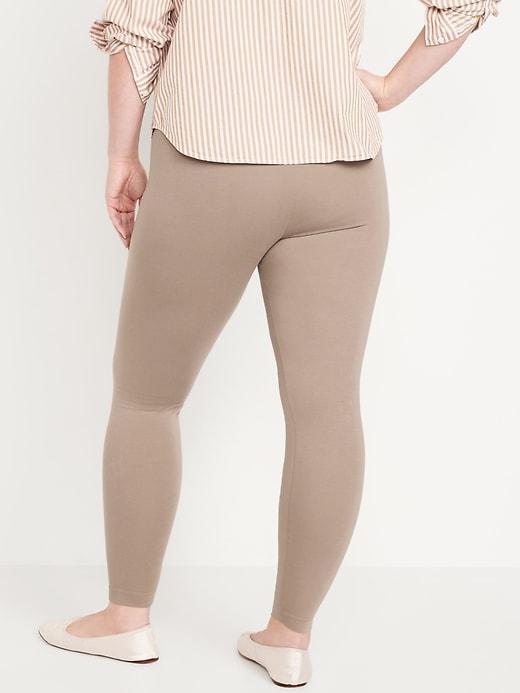 High-Waisted Jersey Ankle Leggings Product Image