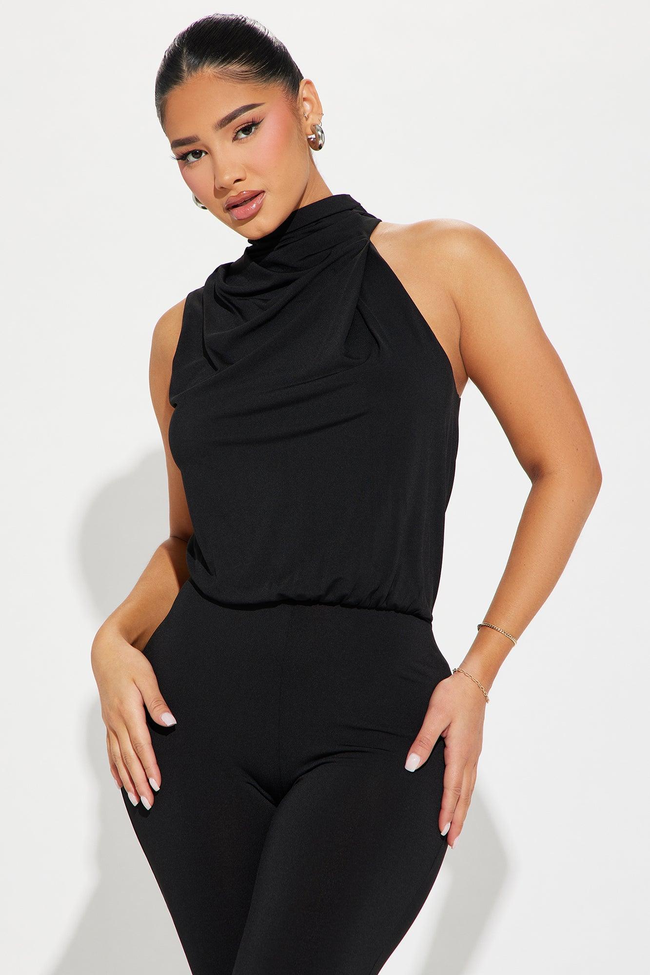 Bring You Out Jumpsuit  - Black Product Image