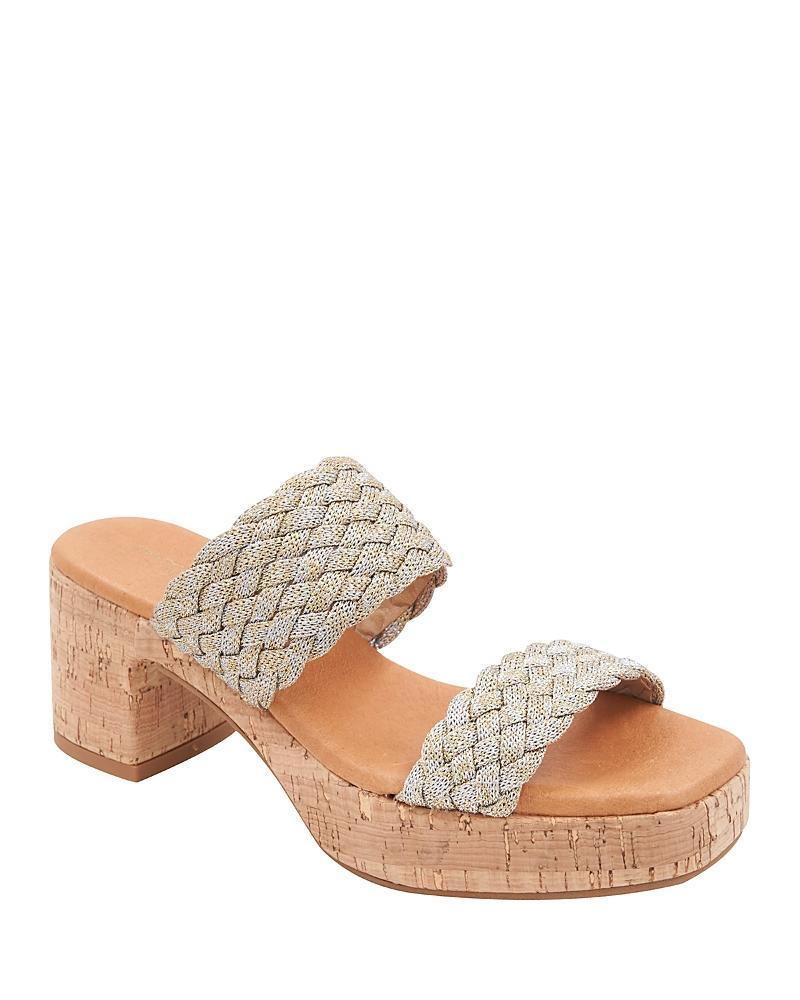 Andre Assous Womens Cairo Cork Heel Sandals Product Image