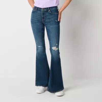 Arizona Womens Low Rise Flare Leg Jean Product Image