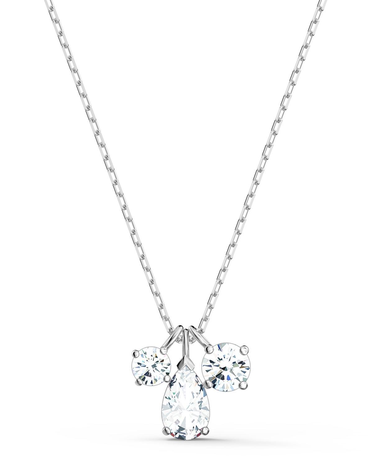 Swarovski Attract Three Stone Pendant Necklace, 15.6 Product Image