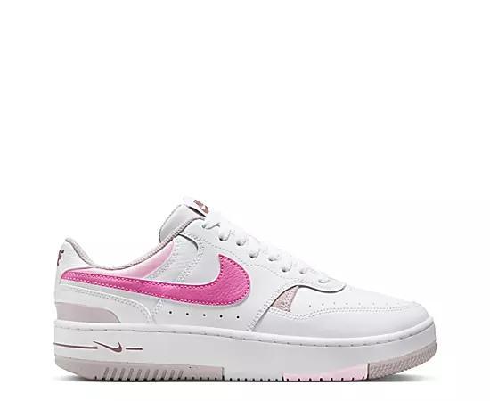 Nike Womens Nike Gamma Force - Womens Basketball Shoes White/Purple/Pink Product Image