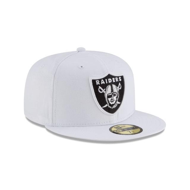 Las Vegas Raiders White 59FIFTY Fitted Hat Male Product Image