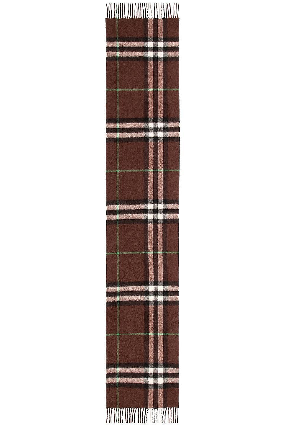 burberry Giant Check Cashmere Fringe Scarf Product Image