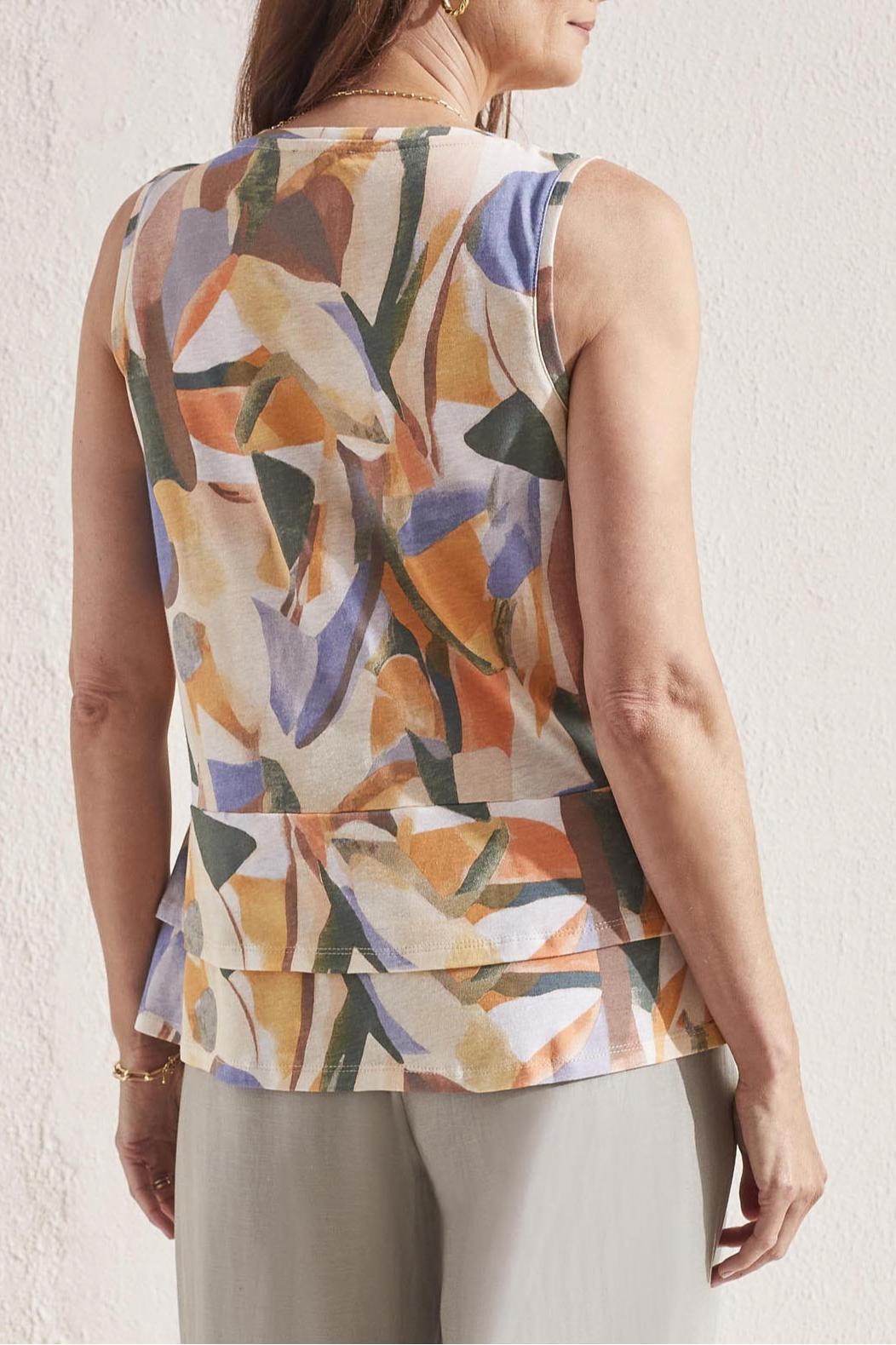 Sleeveless top with double frill Product Image