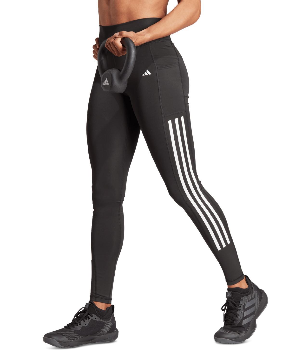 Women's Optime Moisture-Wicking 3-Stripe 7/8 Leggings Product Image