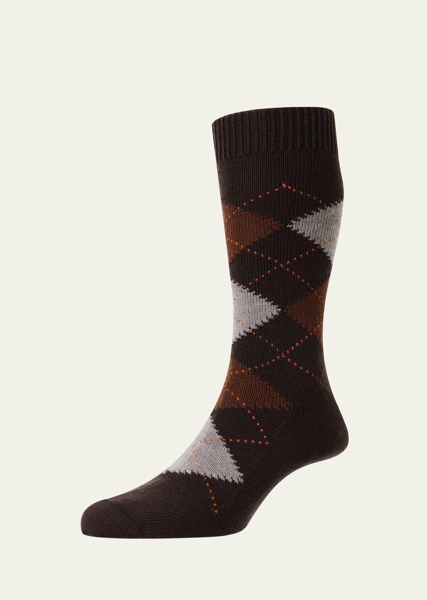 Mens Racton Argyle Crew Socks Product Image