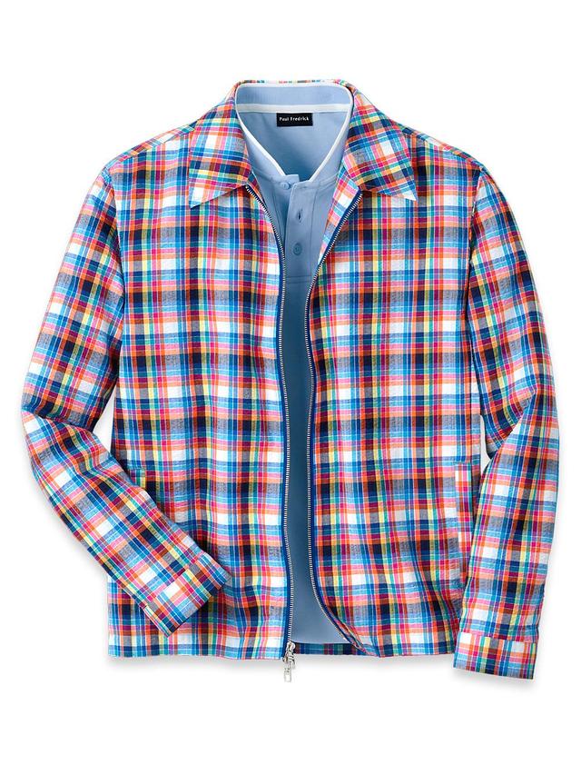 Seersucker Shirt Jacket - Multi Product Image