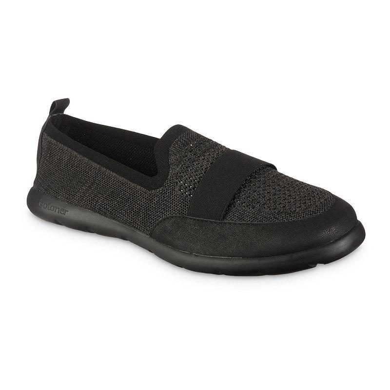 isotoner Mens Zenz Recycled Knit Closed Back Shoes Dark Grey Product Image