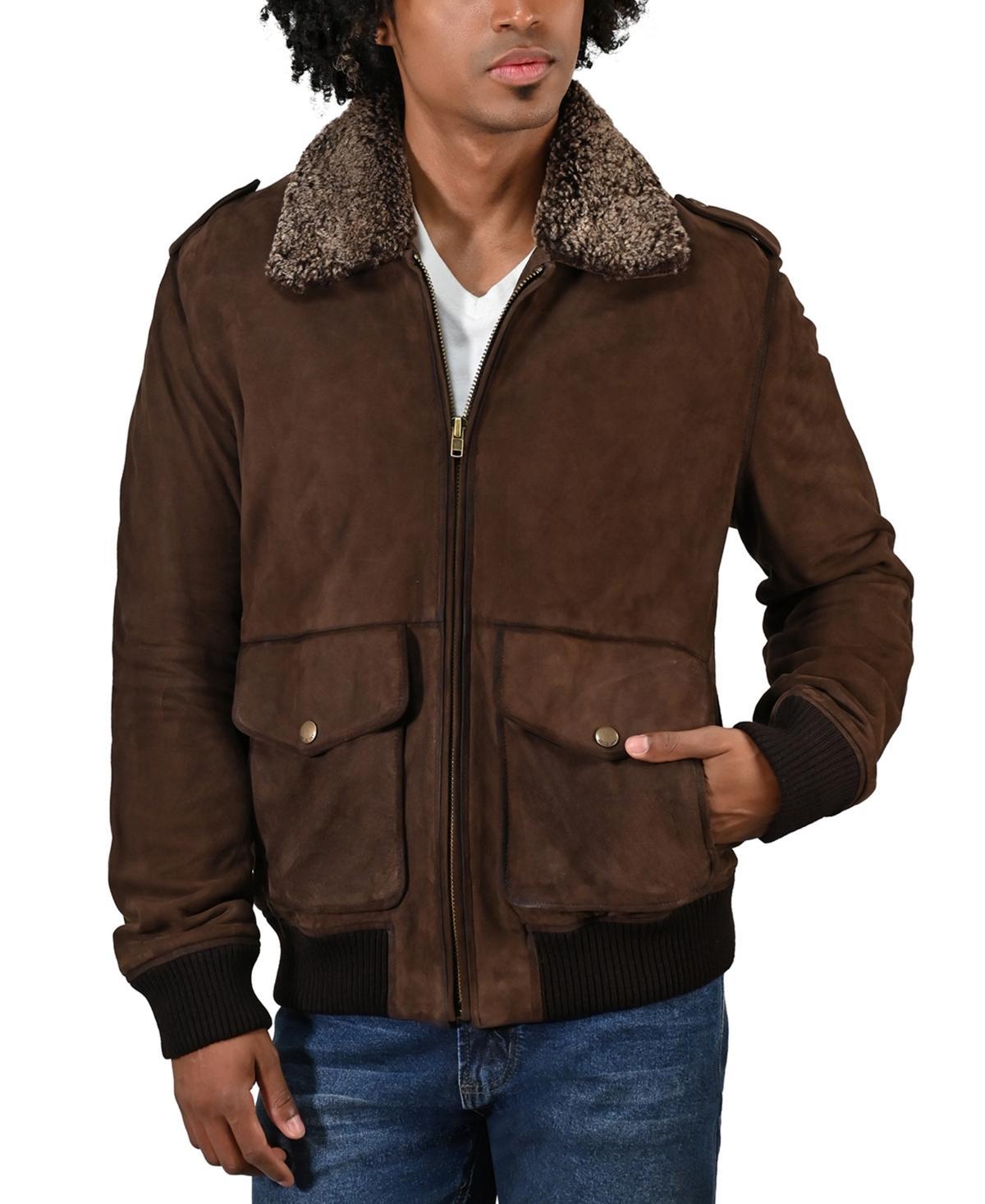 Frye Mens Suede Bomber Jacket with Vintage Finish Product Image