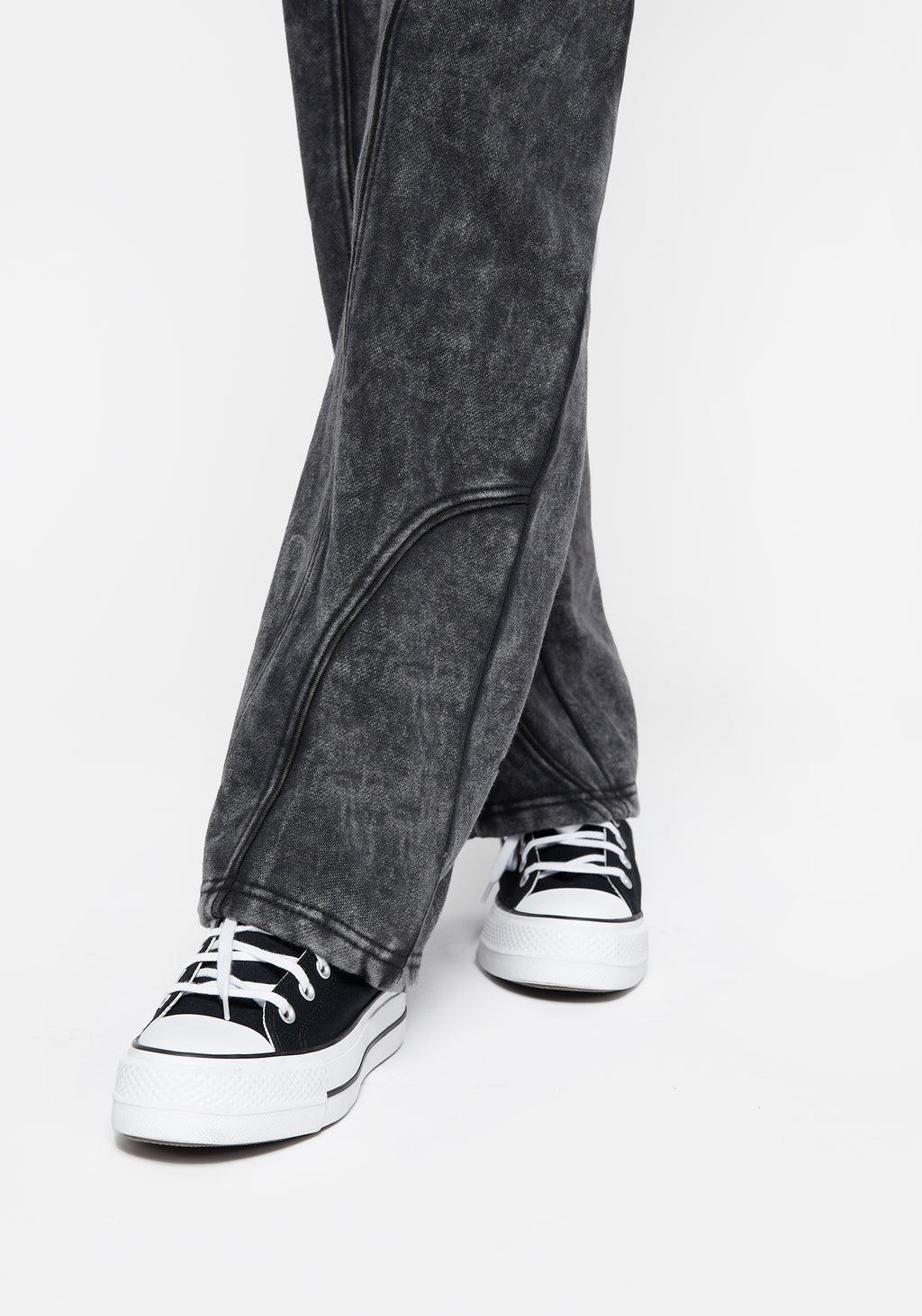 Ianthe Acid Wash Straight Leg Joggers Product Image