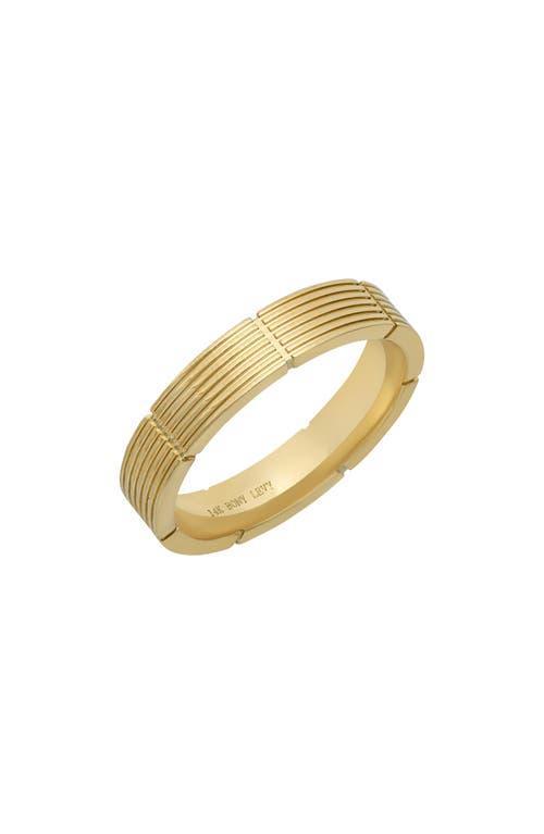 Bony Levy Mens 14K Gold Textured Band Product Image