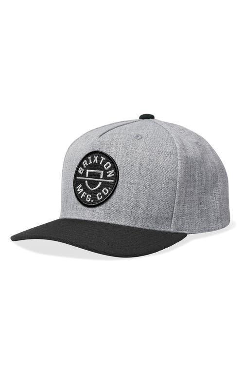 Brixton Crest x MP Snapback Baseball Cap Product Image